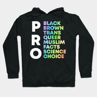 Pro Black Pro Brown Pro Trans Pro Queer Hoodie